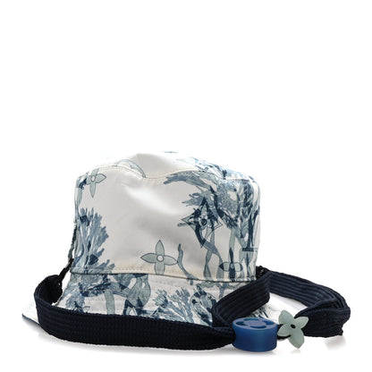Louis Vuitton Cotton LV Play Monogram Aquagarden Reversible Bucket Hat Blue 4 of 14
