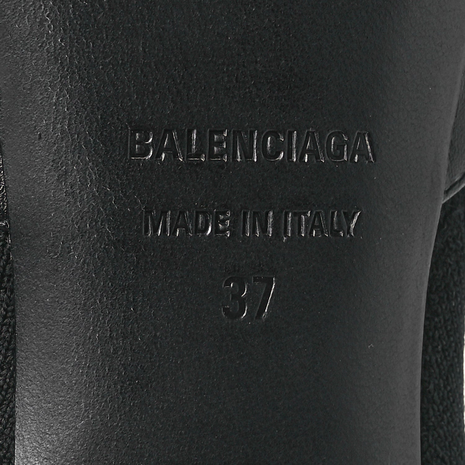 Balenciaga Calfskin Knit Sock Bootie 37 Black 6 of 7