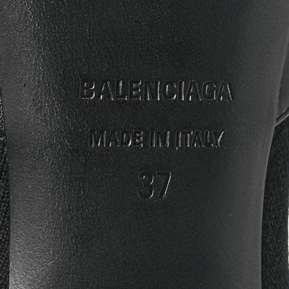 Balenciaga Calfskin Knit Sock Bootie 37 Black 6 of 7