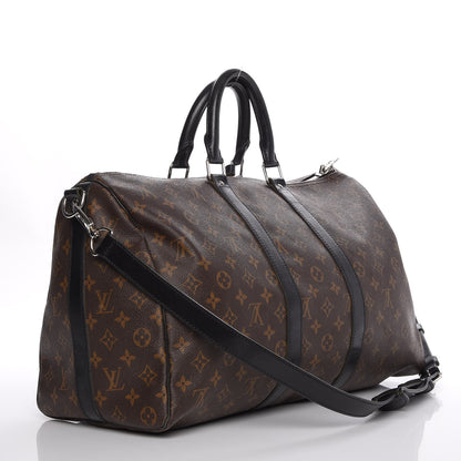 Louis Vuitton Monogram Macassar Keepall Bandouliere 45 3 of 9
