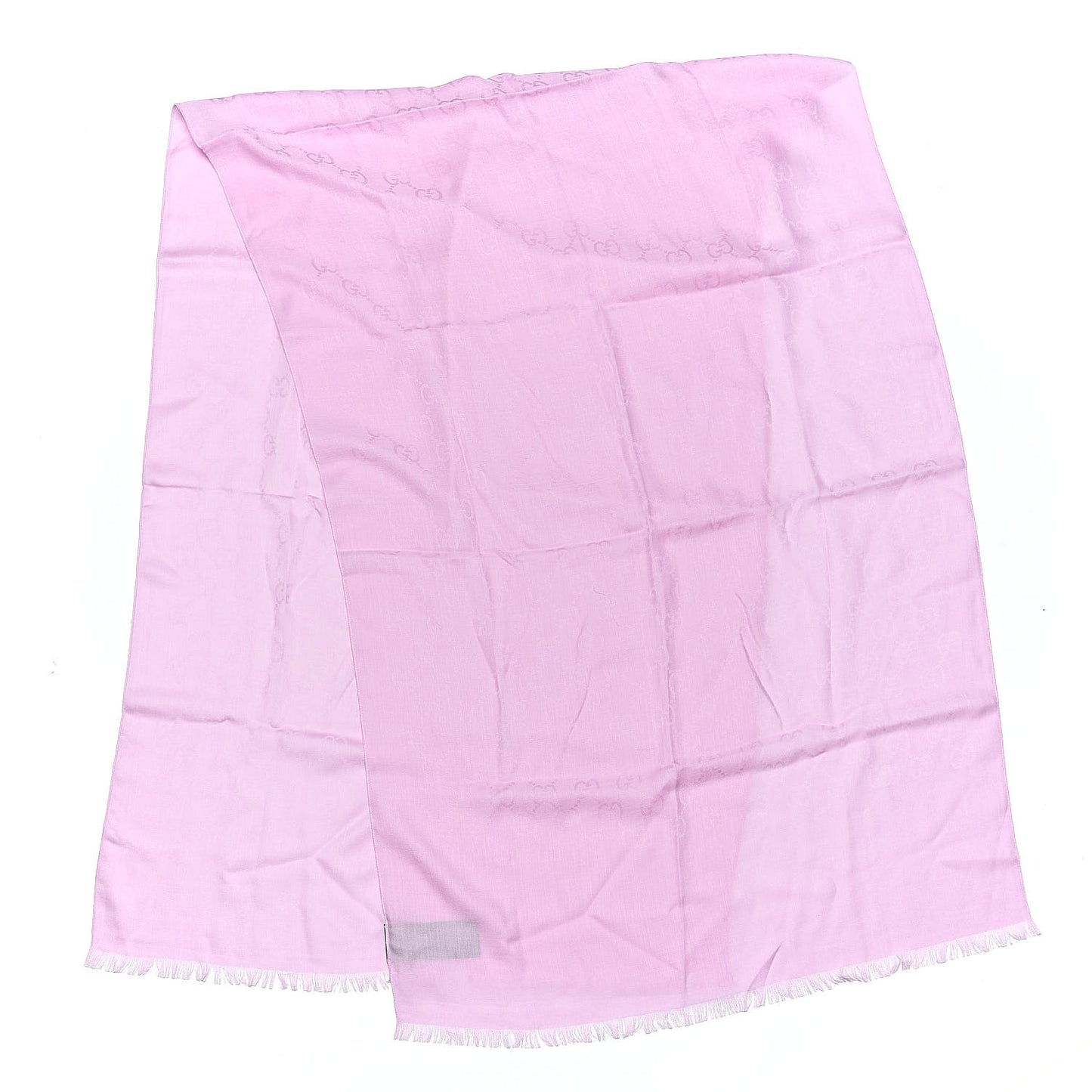 Wool Silk GG Monogram GGNat Plus Scarf Rose