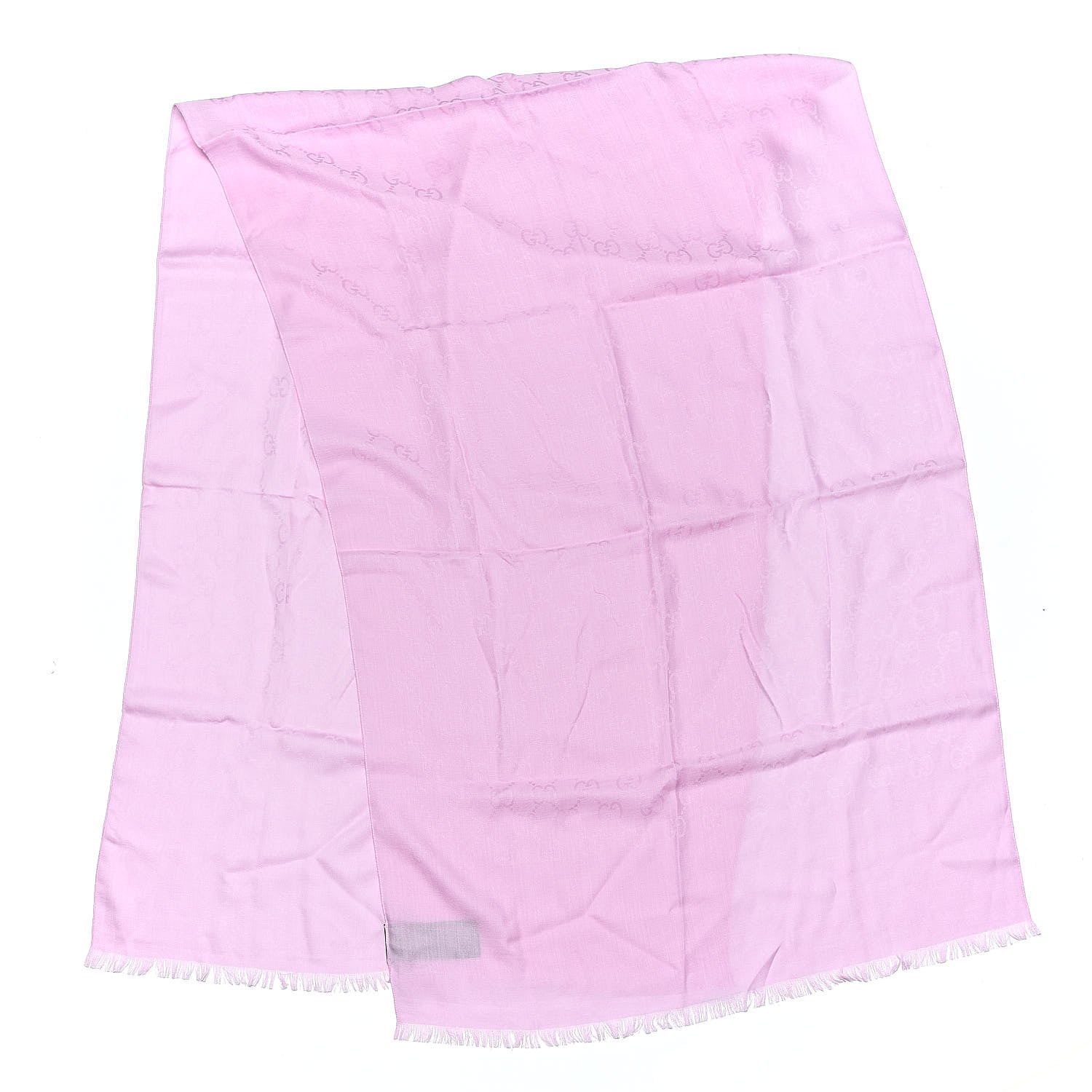 Gucci Wool Silk GG Monogram GGNat Plus Scarf Rose 3 of 4