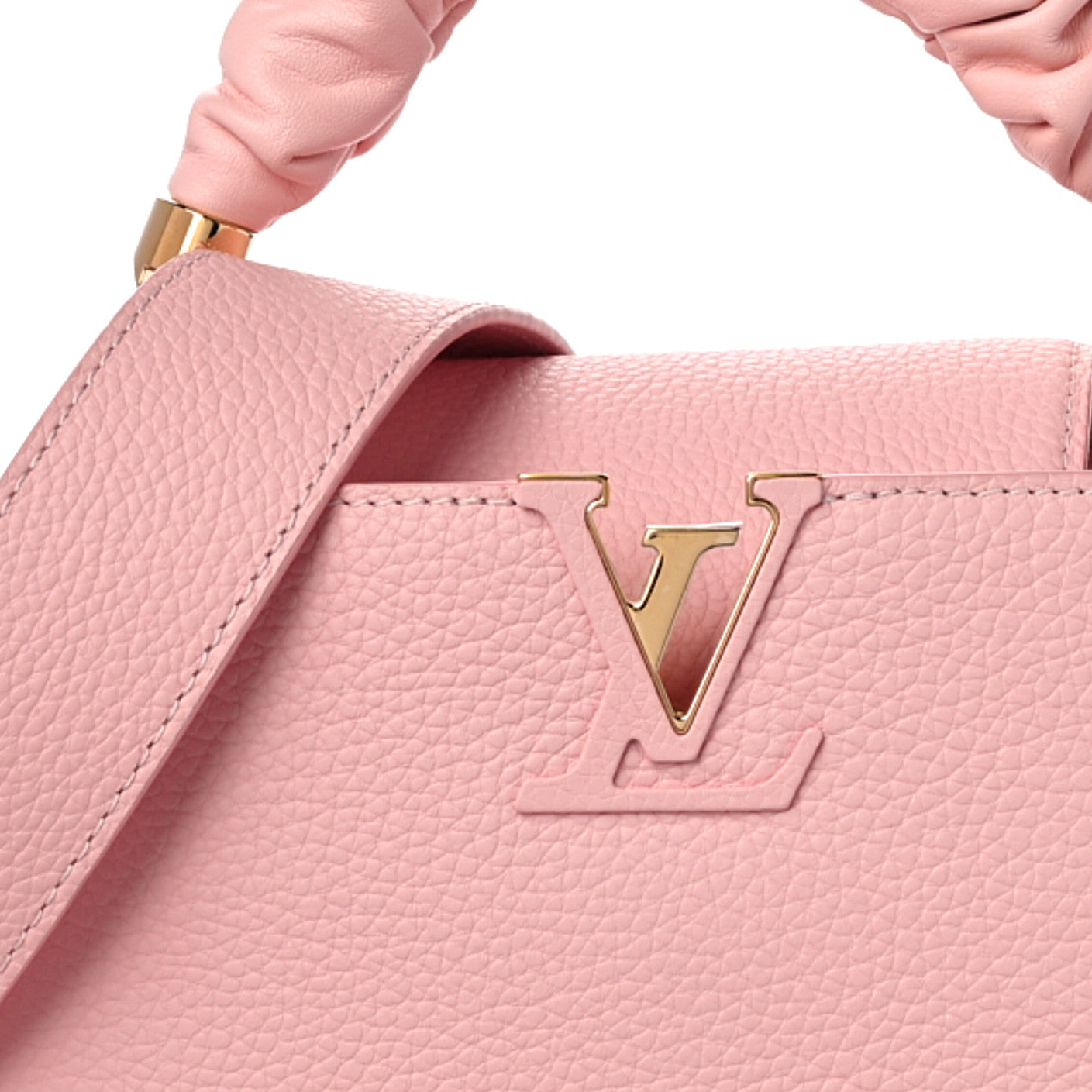 Louis Vuitton Taurillon Scrunchie Capucines BB Bubble Gum Pink 9 of 9