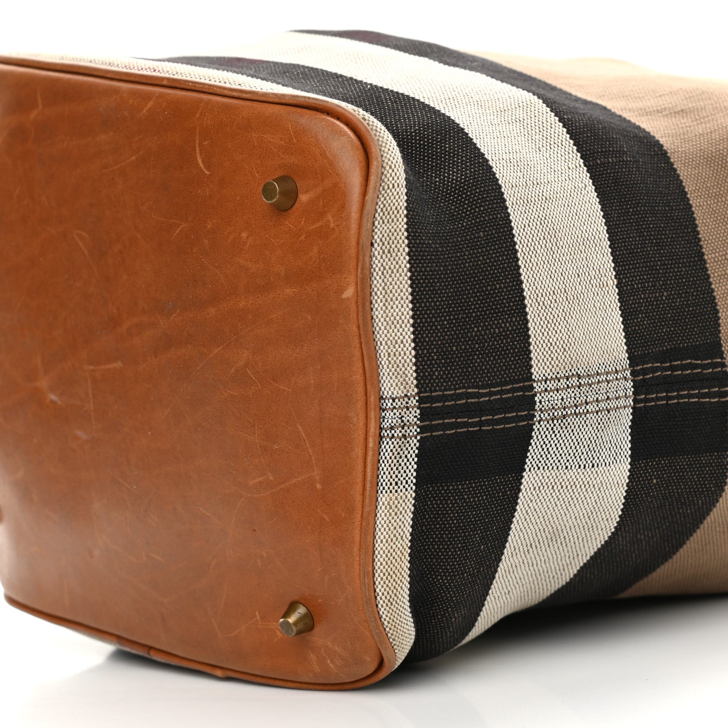 Canvas Mega Check Medium Ashby Hobo Saddle Brown