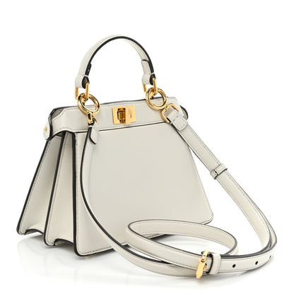 Fendi Shiny Nappa Petite Peekaboo I SEE U Satchel White 2 of 13