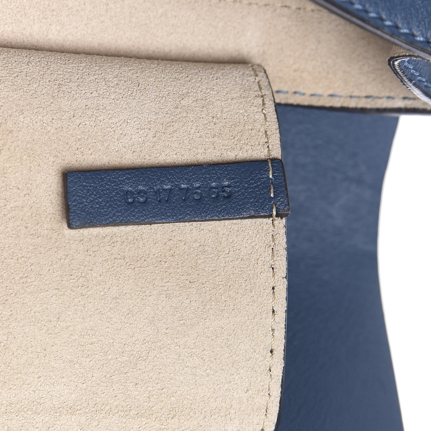 Chloe Suede Calfskin Mini Faye Shoulder Bag Majolica Blue 7 of 12