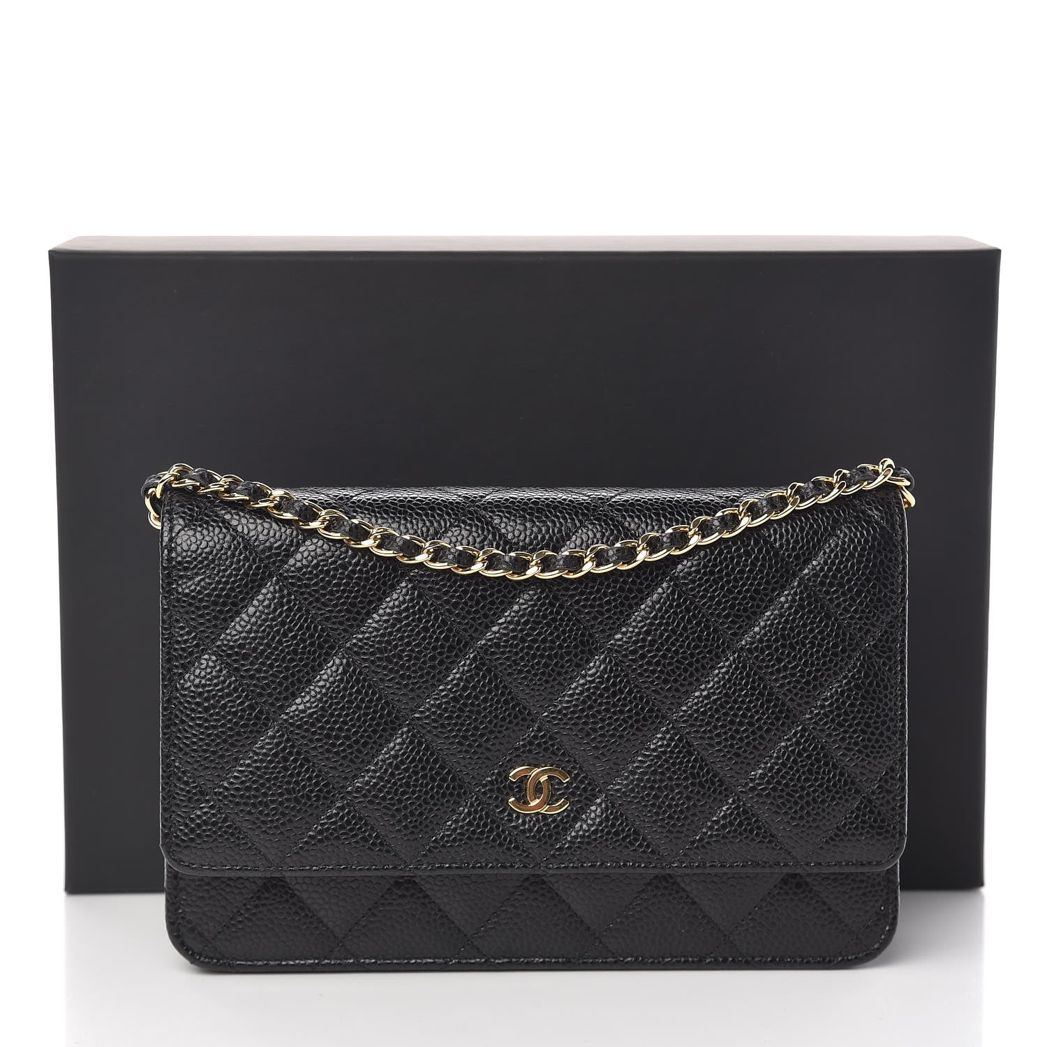 Chanel Caviar Quilted Wallet On Chain WOC Black 11 of 11