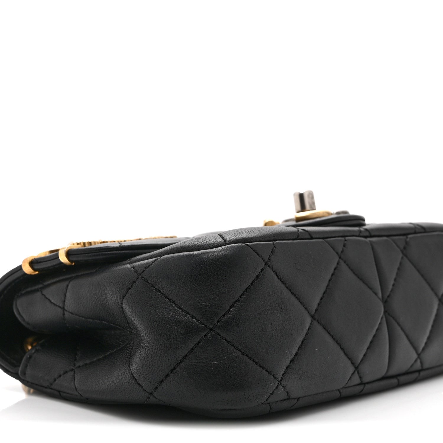 Chanel Lambskin Quilted Mini Coco Clips Single Flap Black 9 of 10