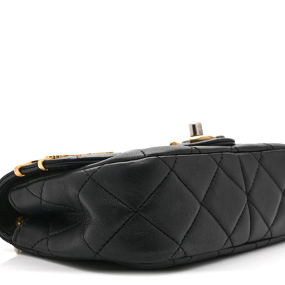 Chanel Lambskin Quilted Mini Coco Clips Single Flap Black 9 of 10