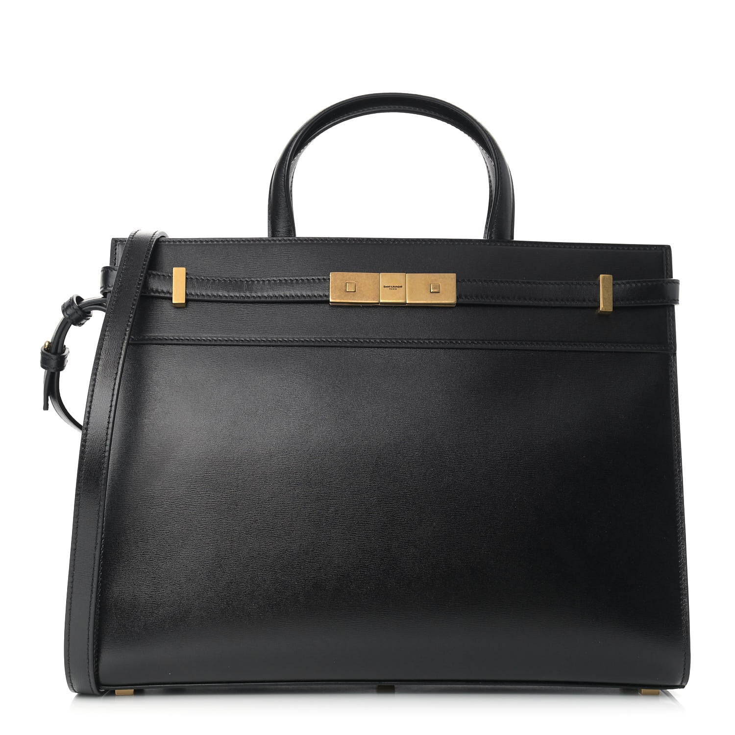 Saint Laurent Calfskin Small Manhattan Shopper Tote Black 1 of 10
