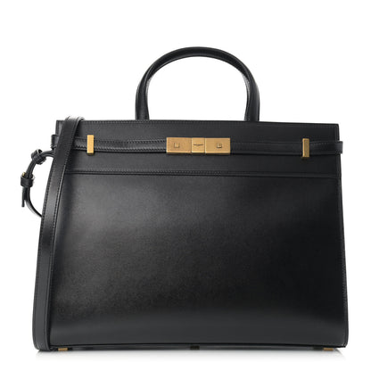 Saint Laurent Calfskin Small Manhattan Shopper Tote Black 1 of 10