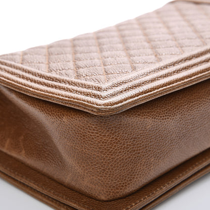 Chanel Caviar Quilted New Medium Boy Flap Brown 16 of 16