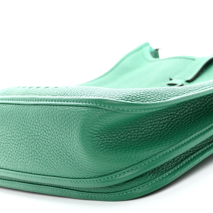 Hermes Taurillon Clemence Evelyne III PM Vert Vertigo 10 of 10