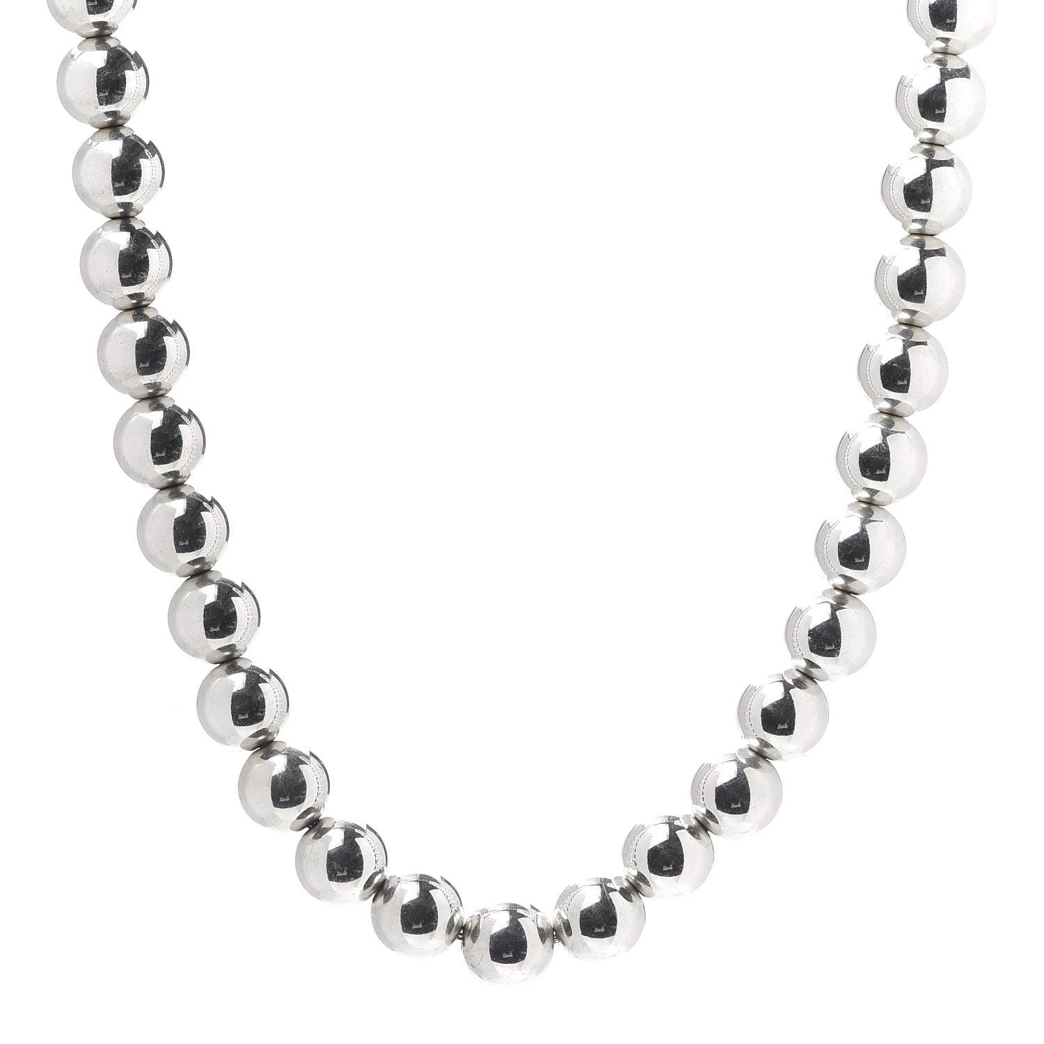 Tiffany Sterling Silver 10mm HardWear Ball Necklace 1 of 4