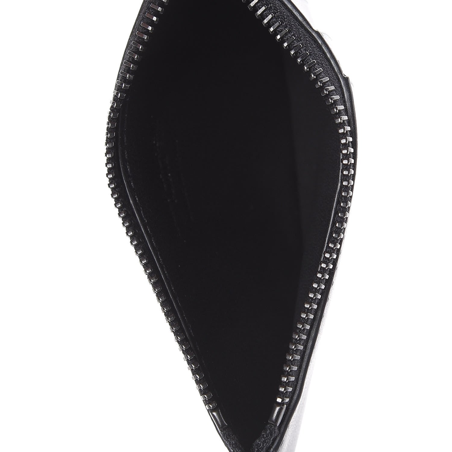 Saint Laurent Calfskin 5 Fragments Zip Pouch Card Holder Black 6 of 7