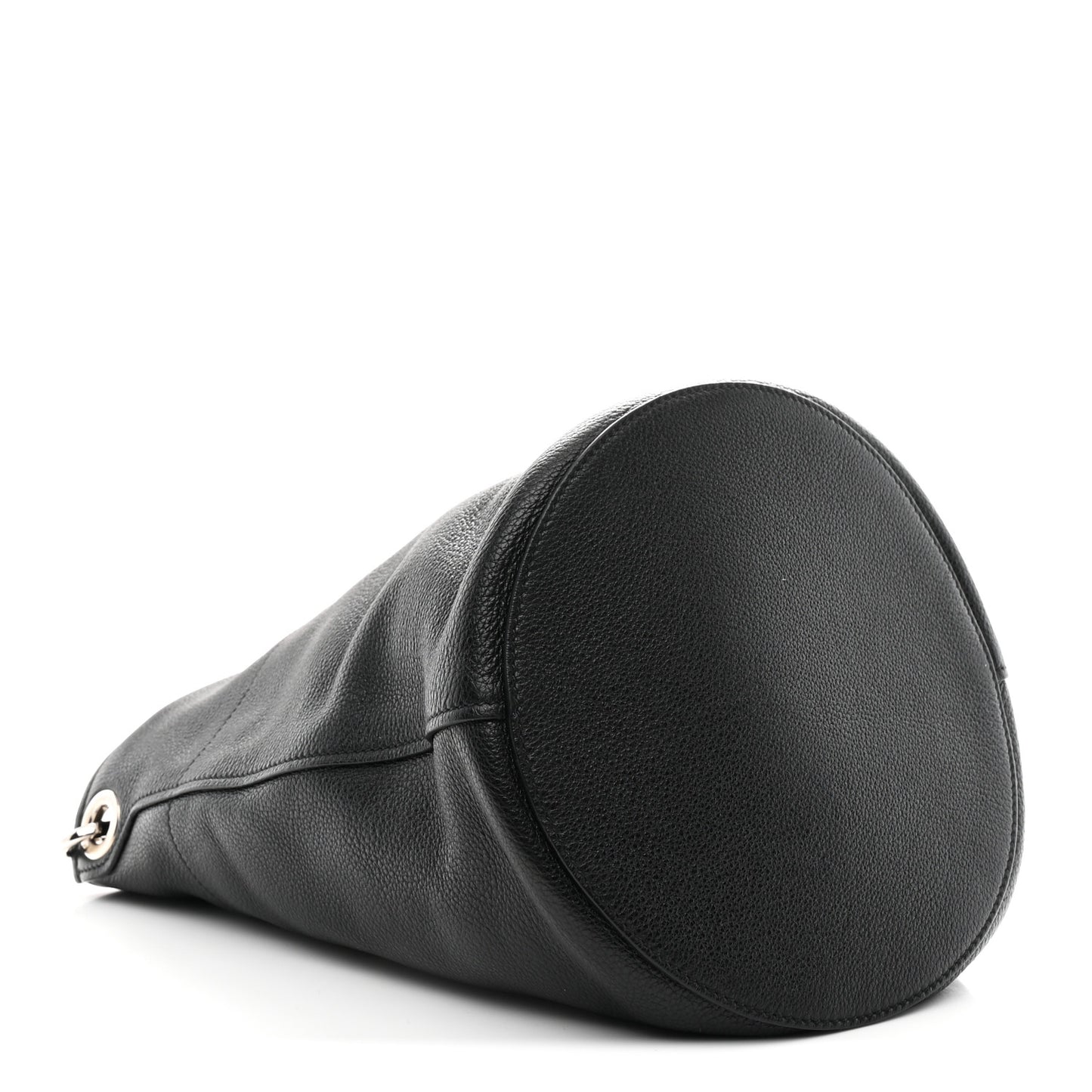 Vitello Daino Bucket Bag Black