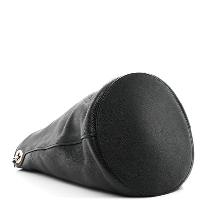 Prada Vitello Daino Bucket Bag Black 4 of 10