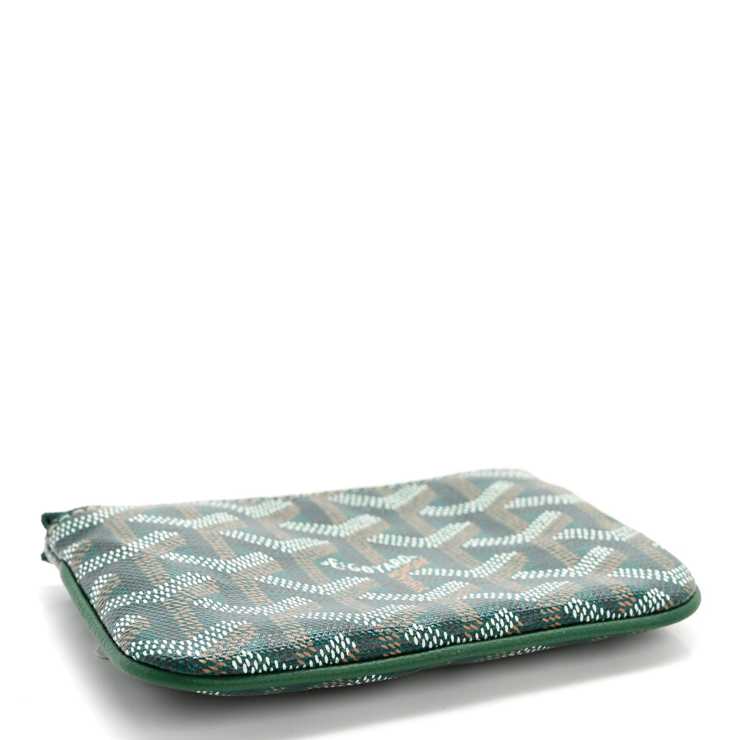 Goyardine Nano Senat Key Pouch Green