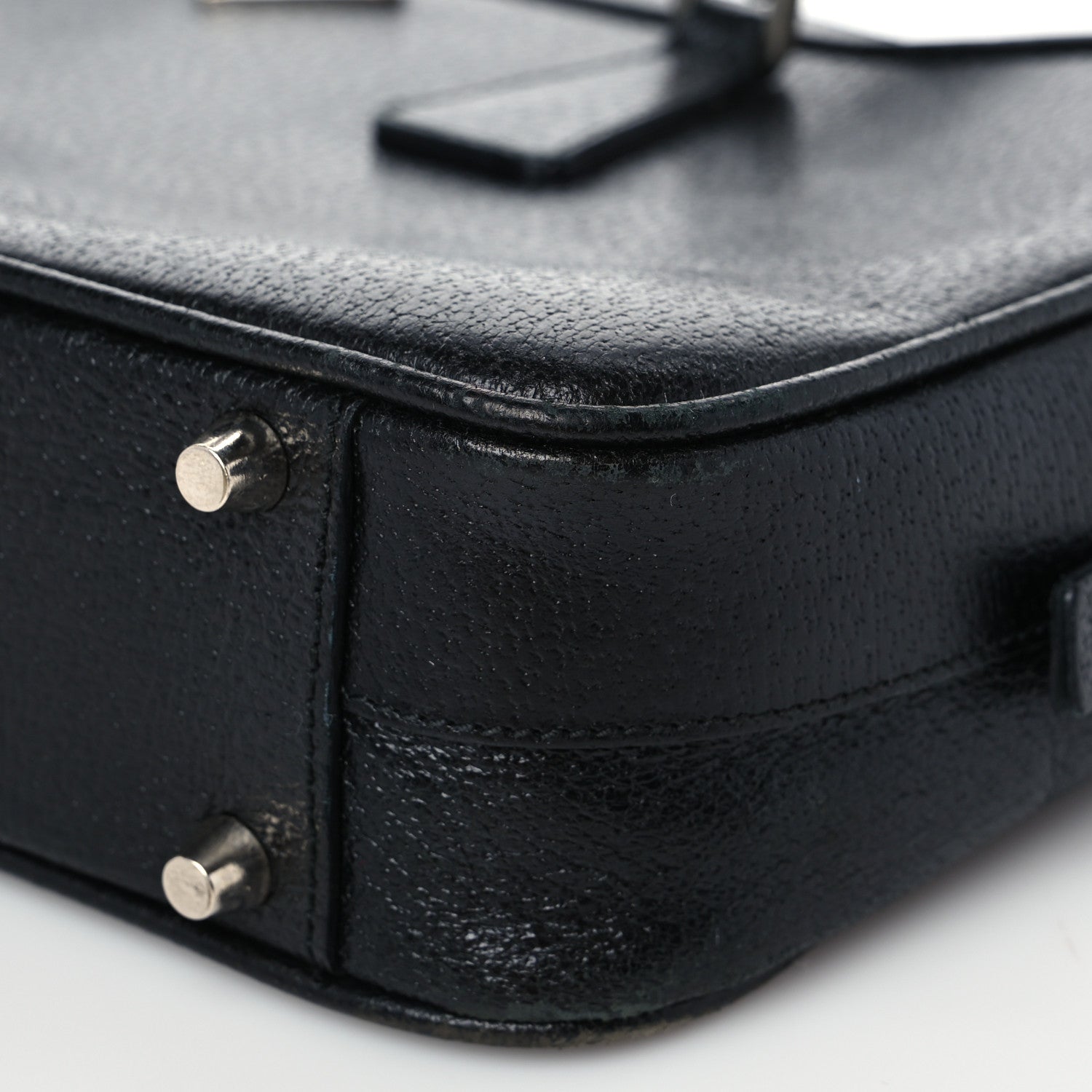 Prada Goatskin Bowling Bag Black 7 of 9