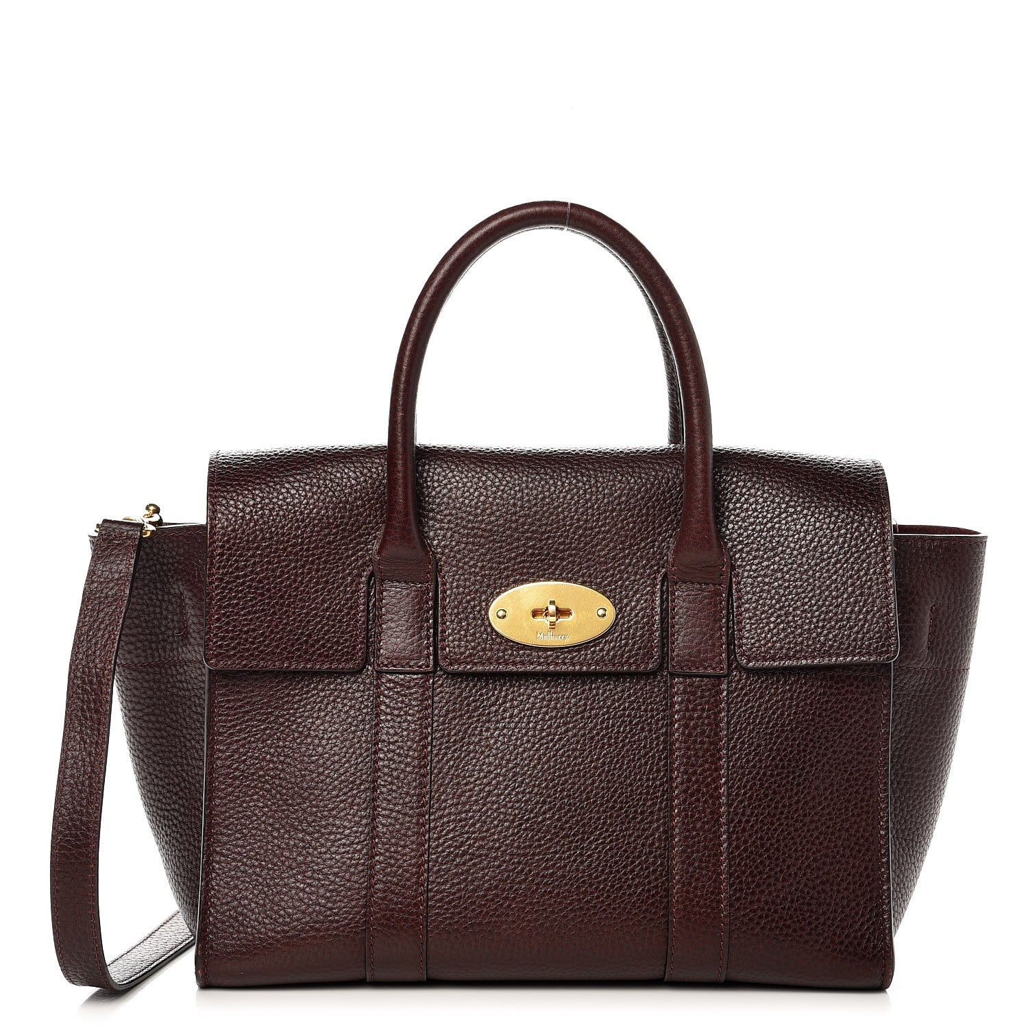 Mulberry Natural Grain Leather Small New Bayswater Oxblood 1 of 14