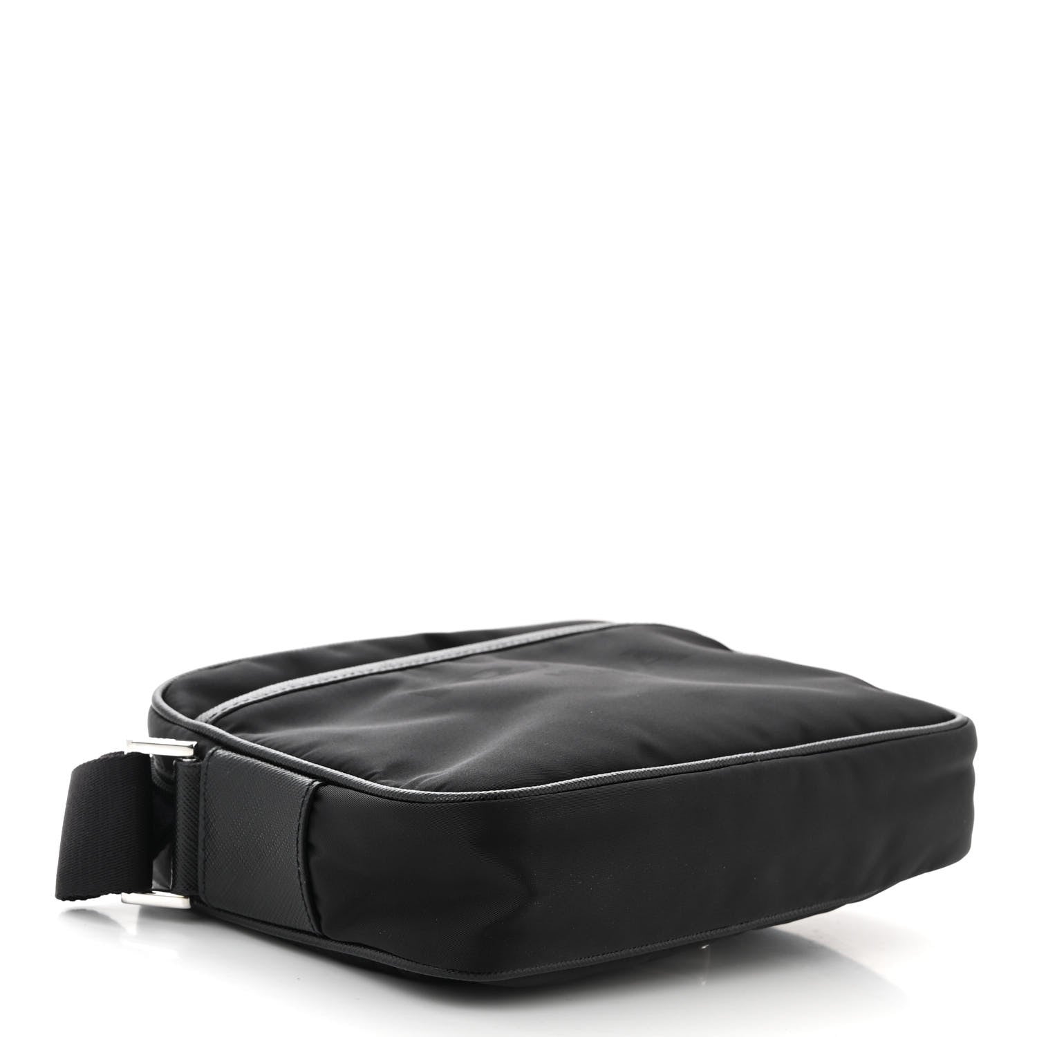Prada Tessuto Nylon Saffiano Logo Camera Bag Black 4 of 11
