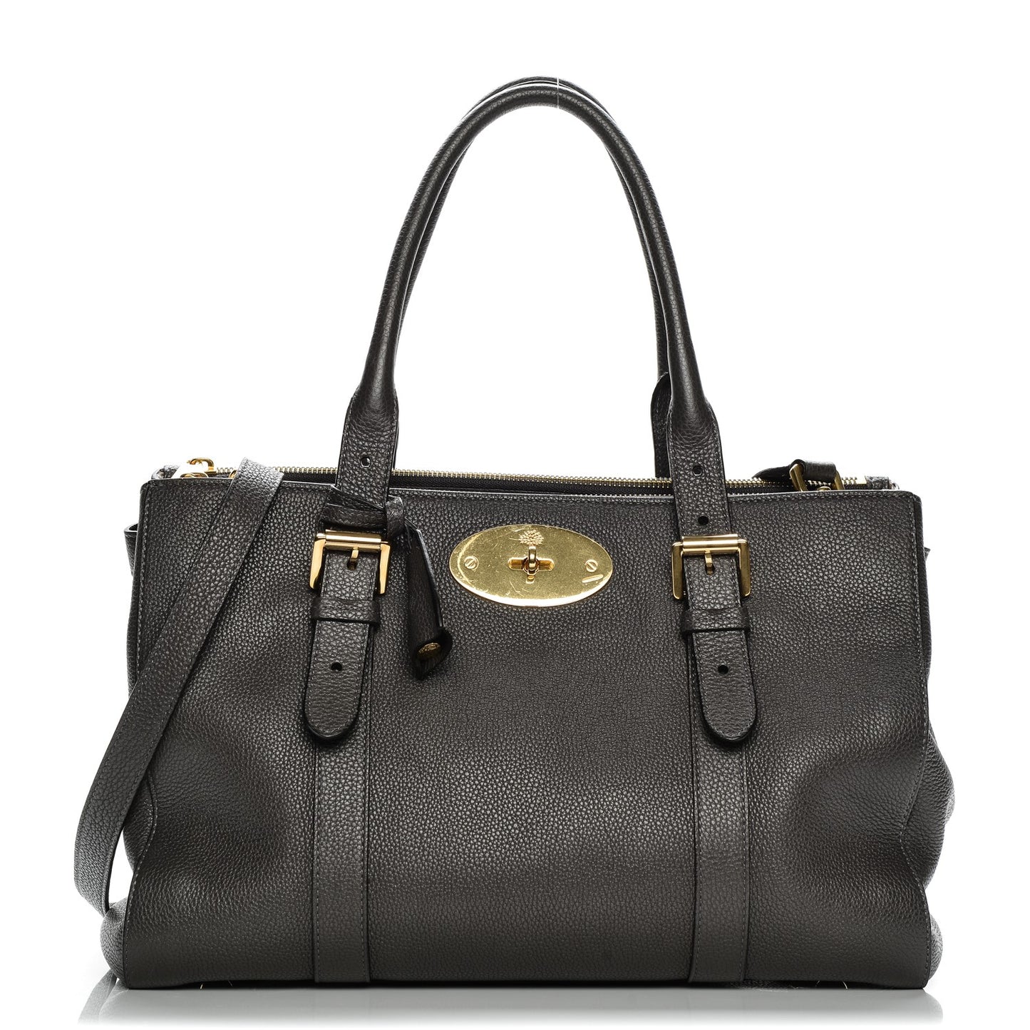 Classic Grain Bayswater Double Zip Tote Dark Grey