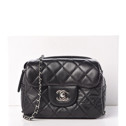 Chanel Lambskin Quilted New Mini Flap Black 11 of 11