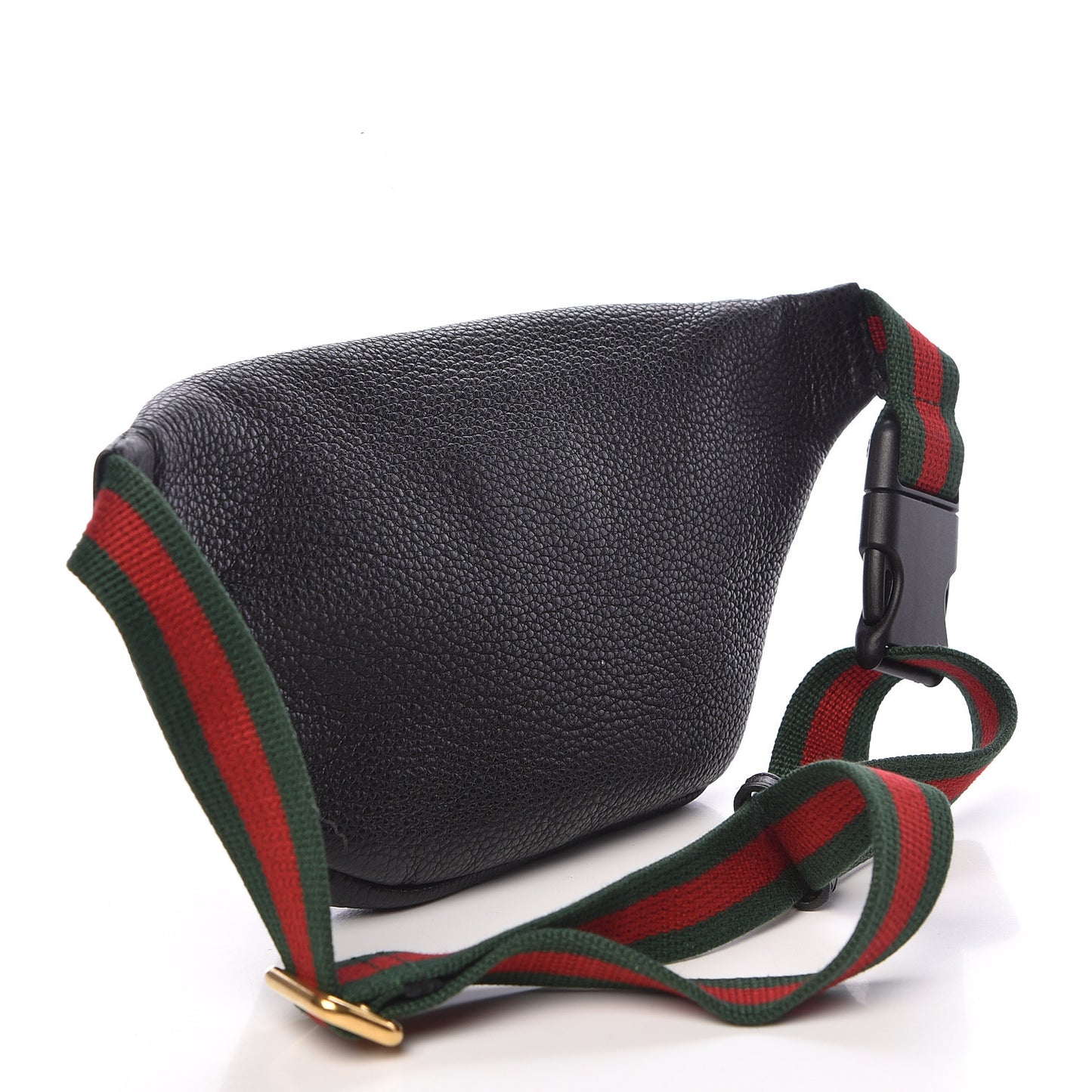 Grained Calfskin Small Logo Belt Bag Black