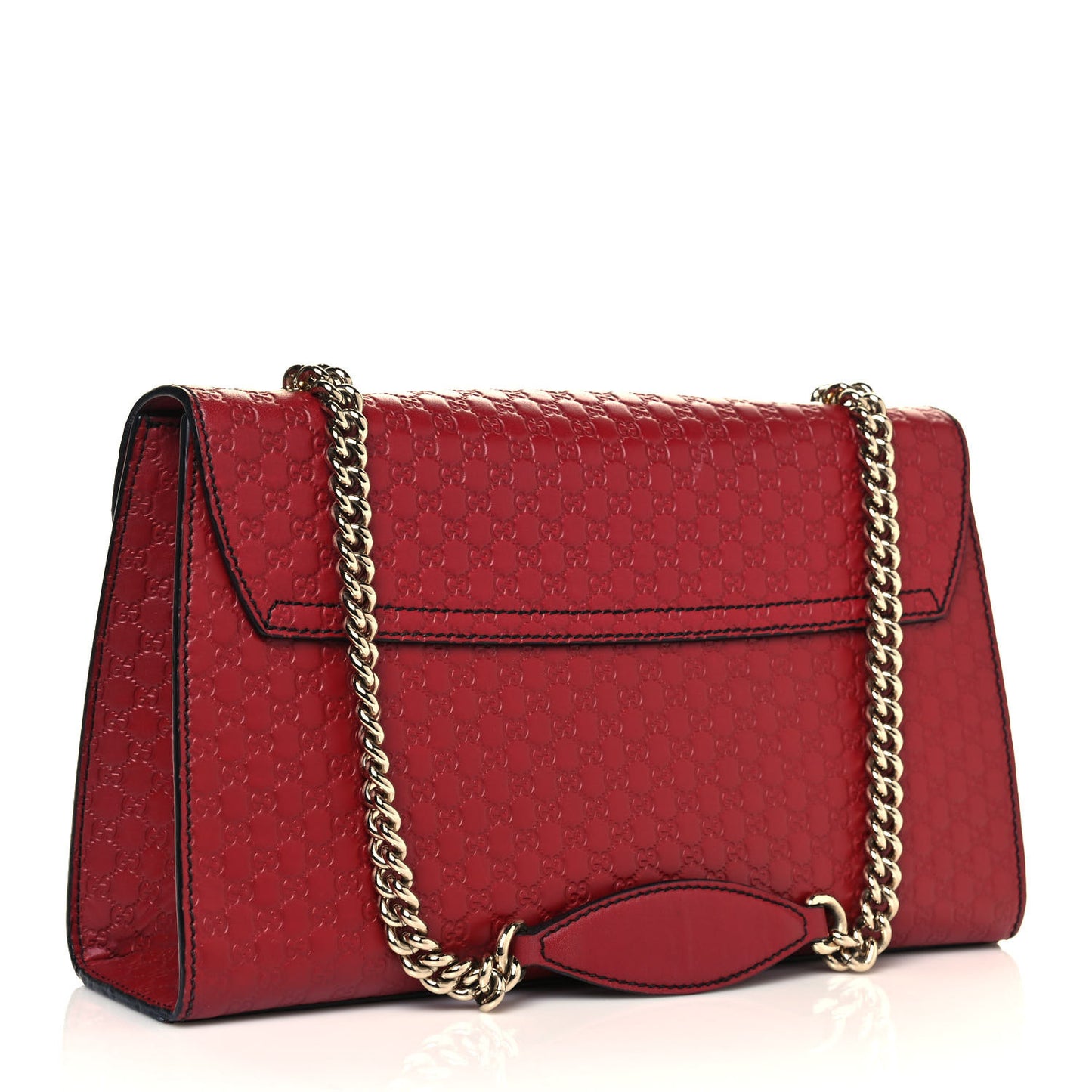 Microguccissima Medium Emily Chain Shoulder Bag Red