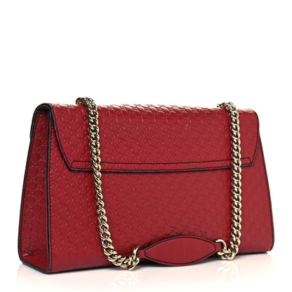 Gucci Microguccissima Medium Emily Chain Shoulder Bag Red 3 of 16