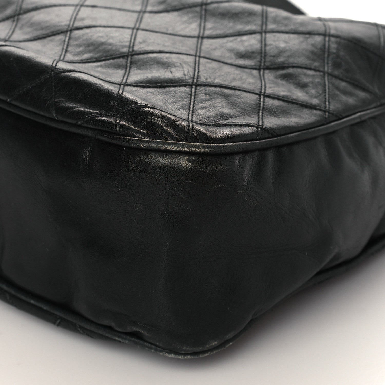 Chanel Lambskin Weekender Tote Black 9 of 16