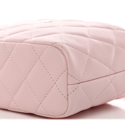 Chanel Caviar Quilted Hobo Clutch With Chain Light Pink 26 of 28