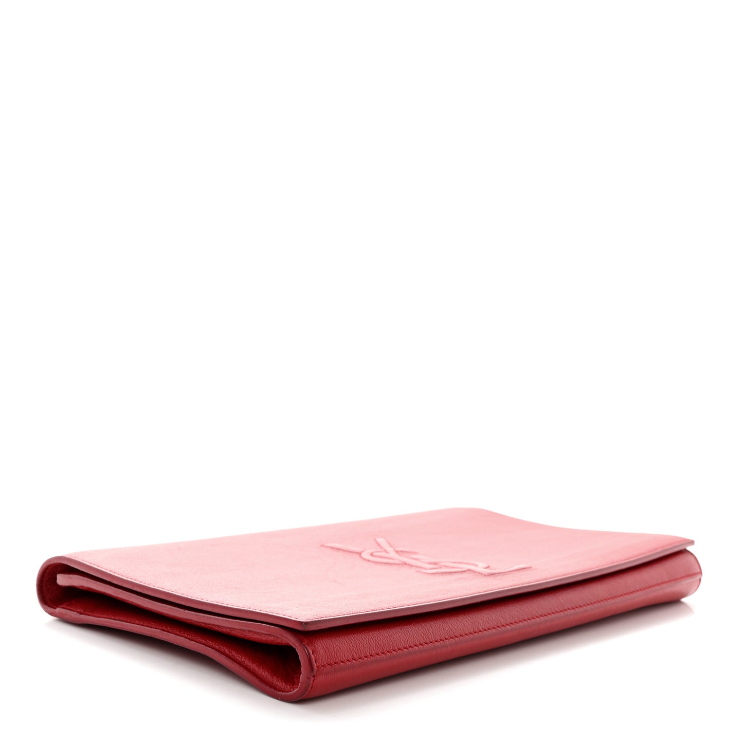 Calfskin Monogram Large Belle De Jour Clutch Red