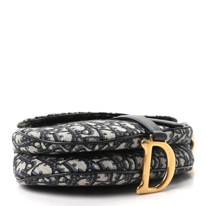 Christian Dior Oblique Saddle Bag Blue 7 of 19