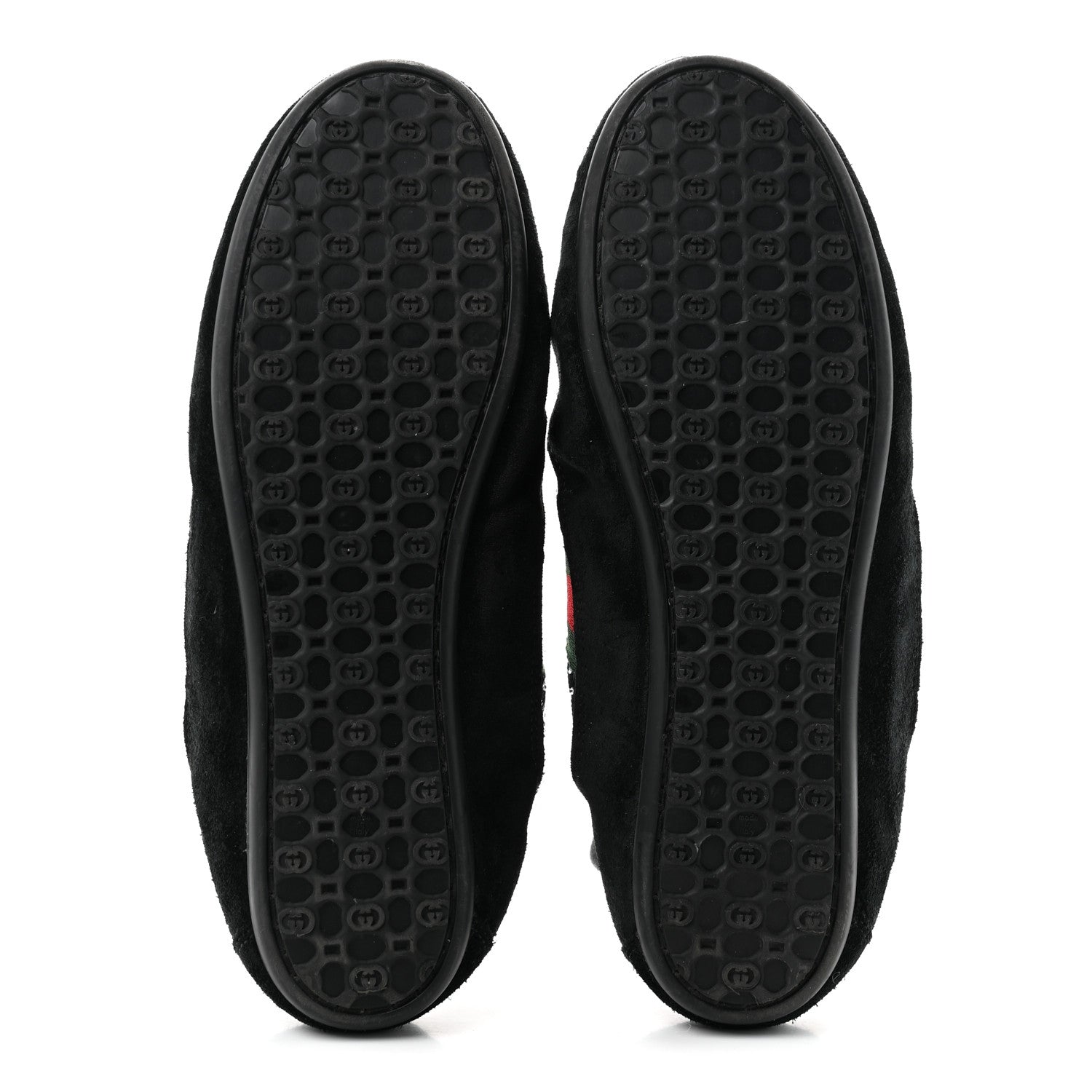 Gucci GG Suede Monogram Crystal Web Womens Sneakers 36 Black 6 of 8