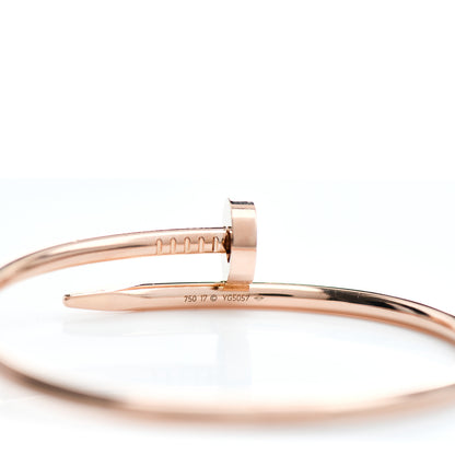 Cartier 18K Pink Gold Juste Un Clou Bracelet 17 4 of 5