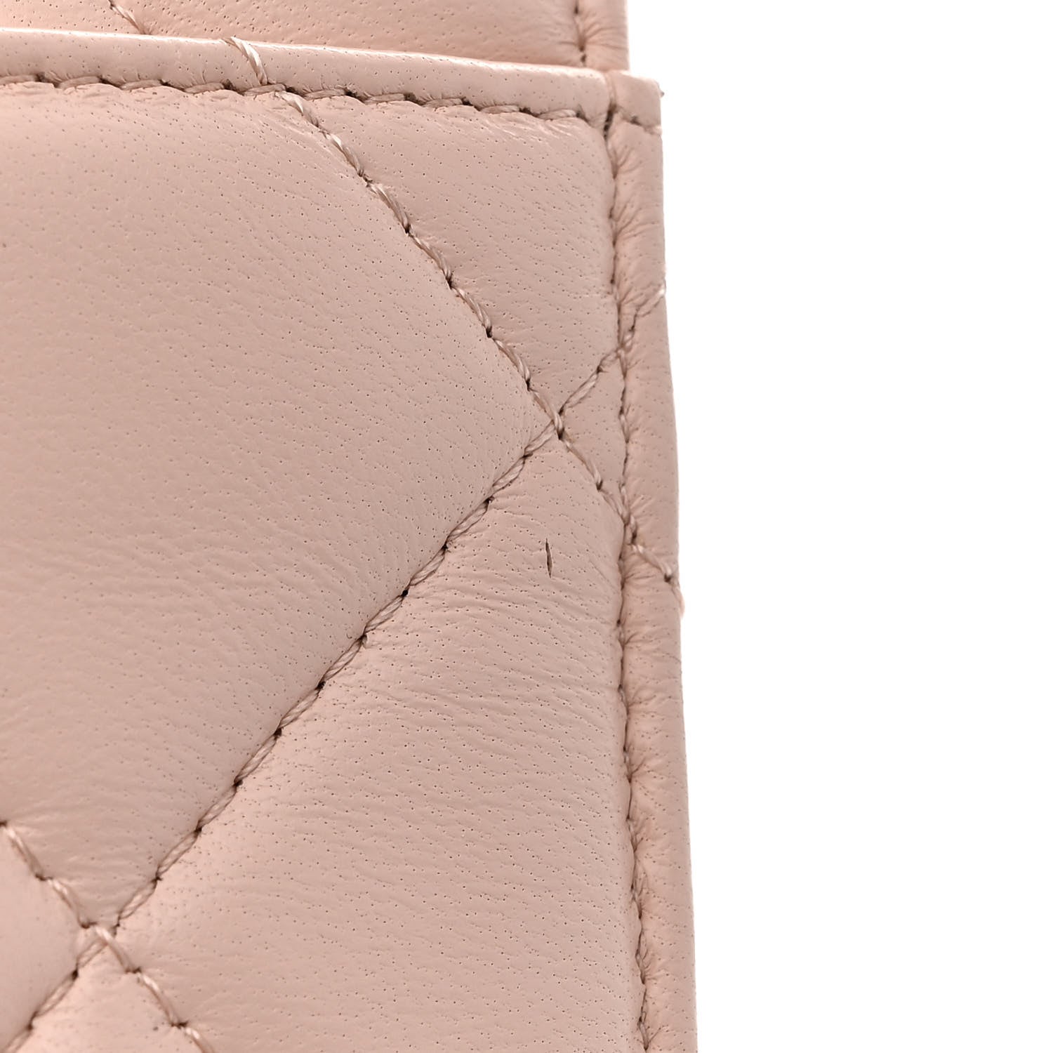 Chanel Lambskin Plexi Quilted Wallet On Chain WOC Light Beige 12 of 12