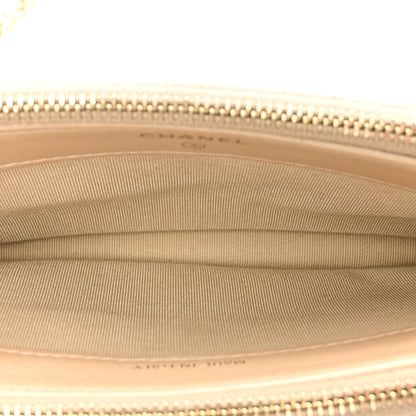 Chanel Metallic Lambskin Quilted Small Clutch With Chain Gold 6 of 12