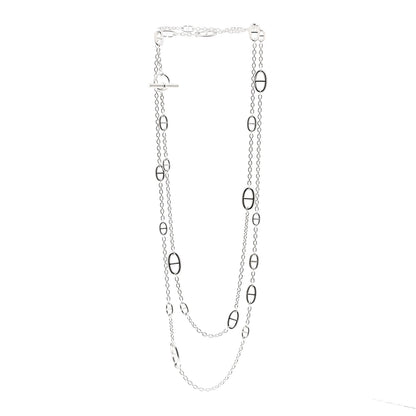 Hermes Sterling Silver Farandole Necklace 160 3 of 6