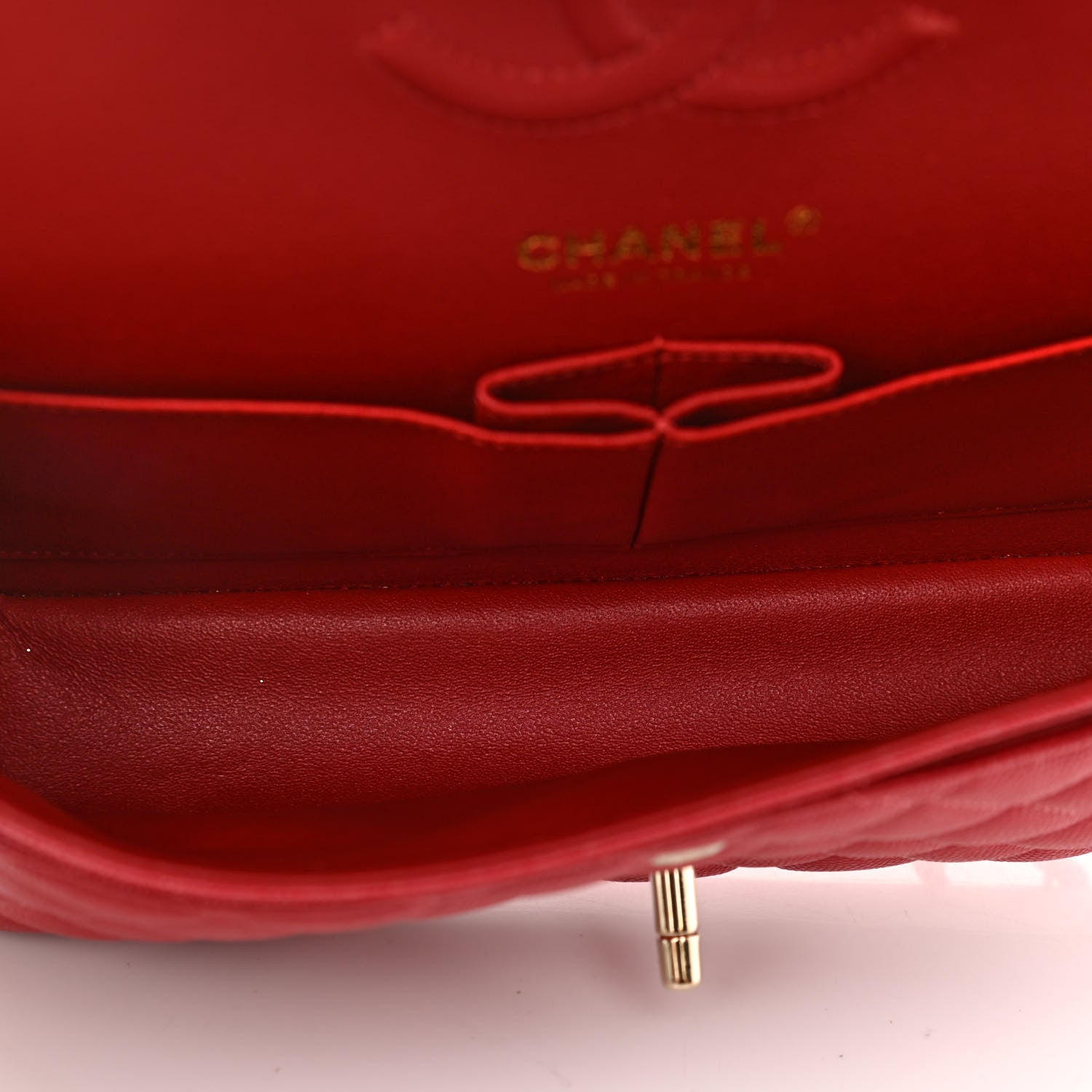 Chanel Caviar Quilted Medium Double Flap Red 5 of 11
