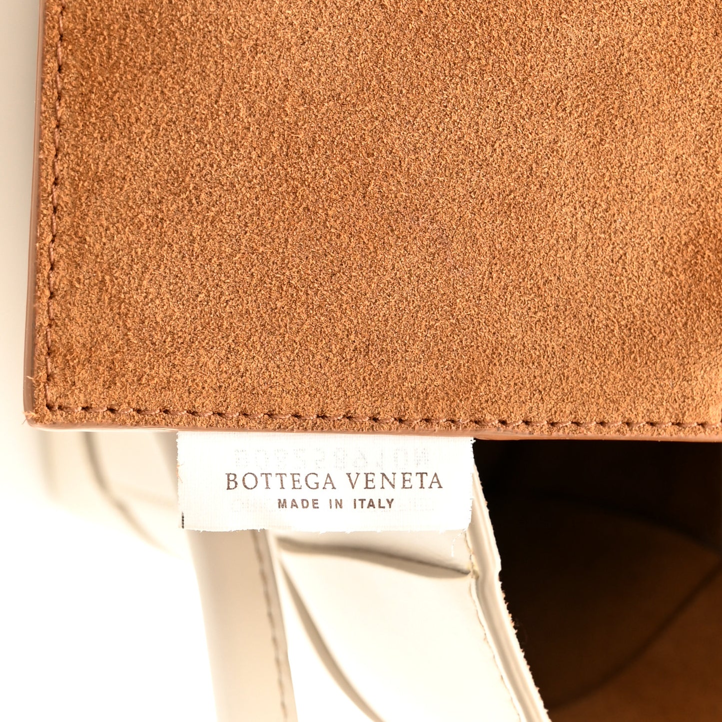French Calfskin Maxi Intrecciato Small Arco Bianco