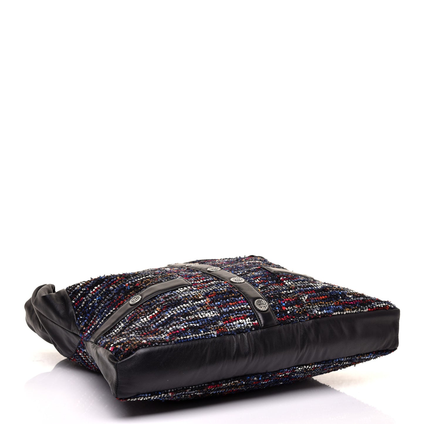 Tweed Lambskin Large Girl Bag Multicolor Black