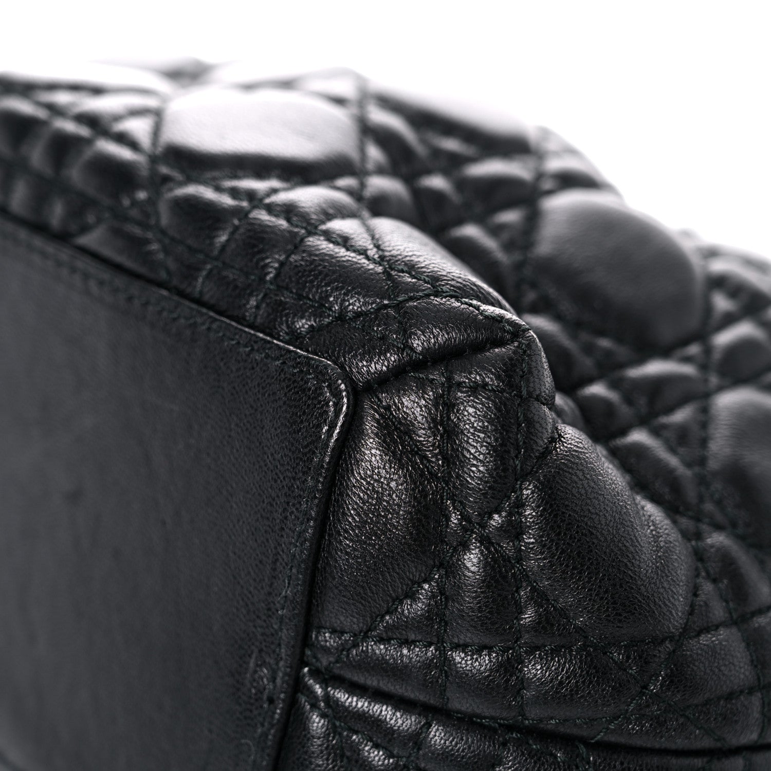 Christian Dior Lambskin Cannage Dior Soft Shoulder Bag Black 9 of 16