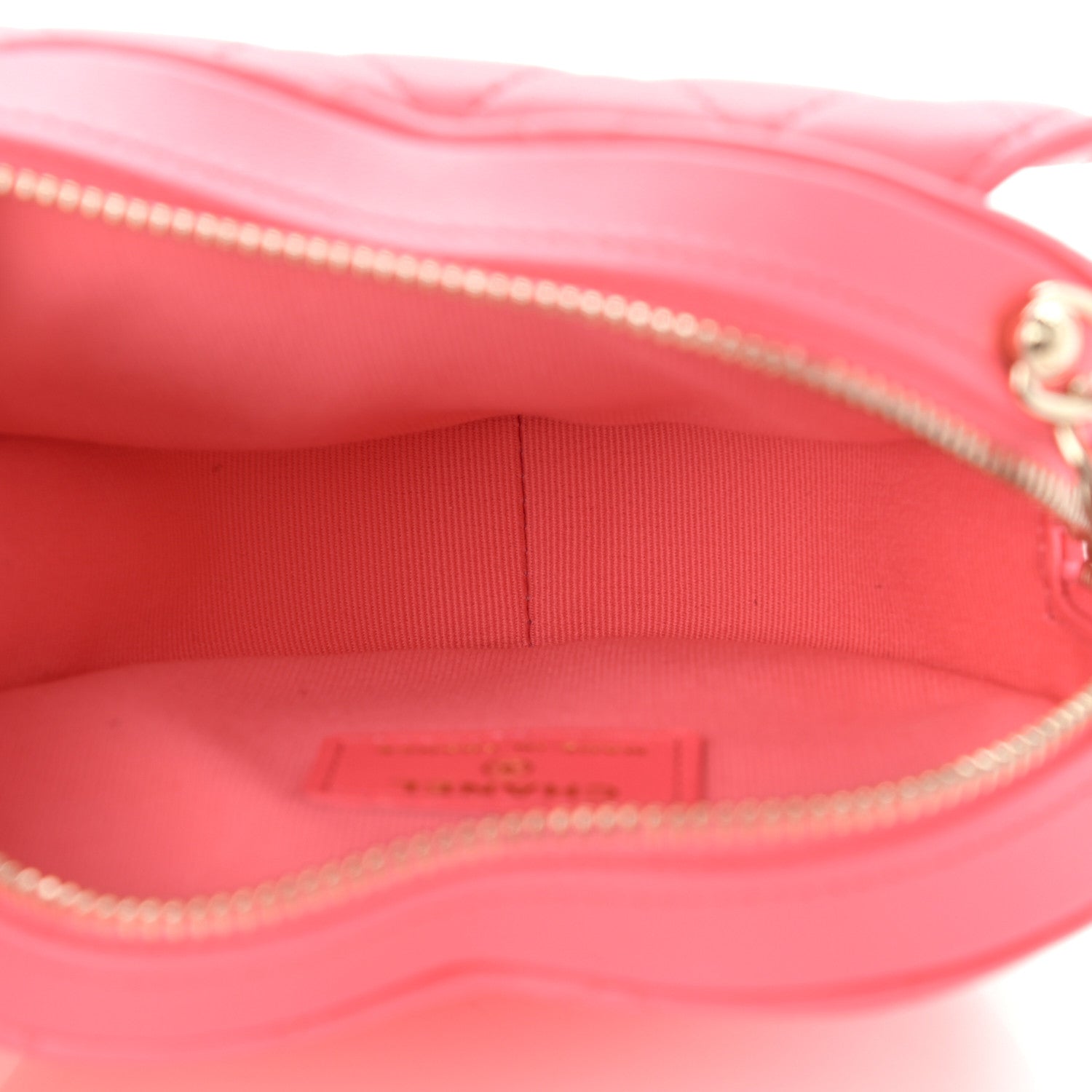 Chanel Lambskin Quilted CC In Love Heart Clutch With Chain Pink 5 of 11