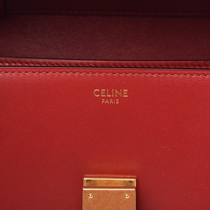 Celine Box Calfskin Teen Classic Box Flap Bag Red 7 of 10