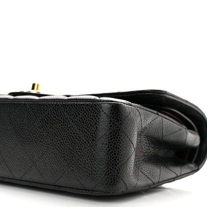 Chanel Caviar Quilted Medium Double Flap Black 17 of 20