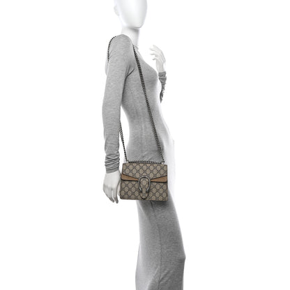 Gucci GG Supreme Monogram Mini Dionysus Shoulder Bag Taupe 2 of 14