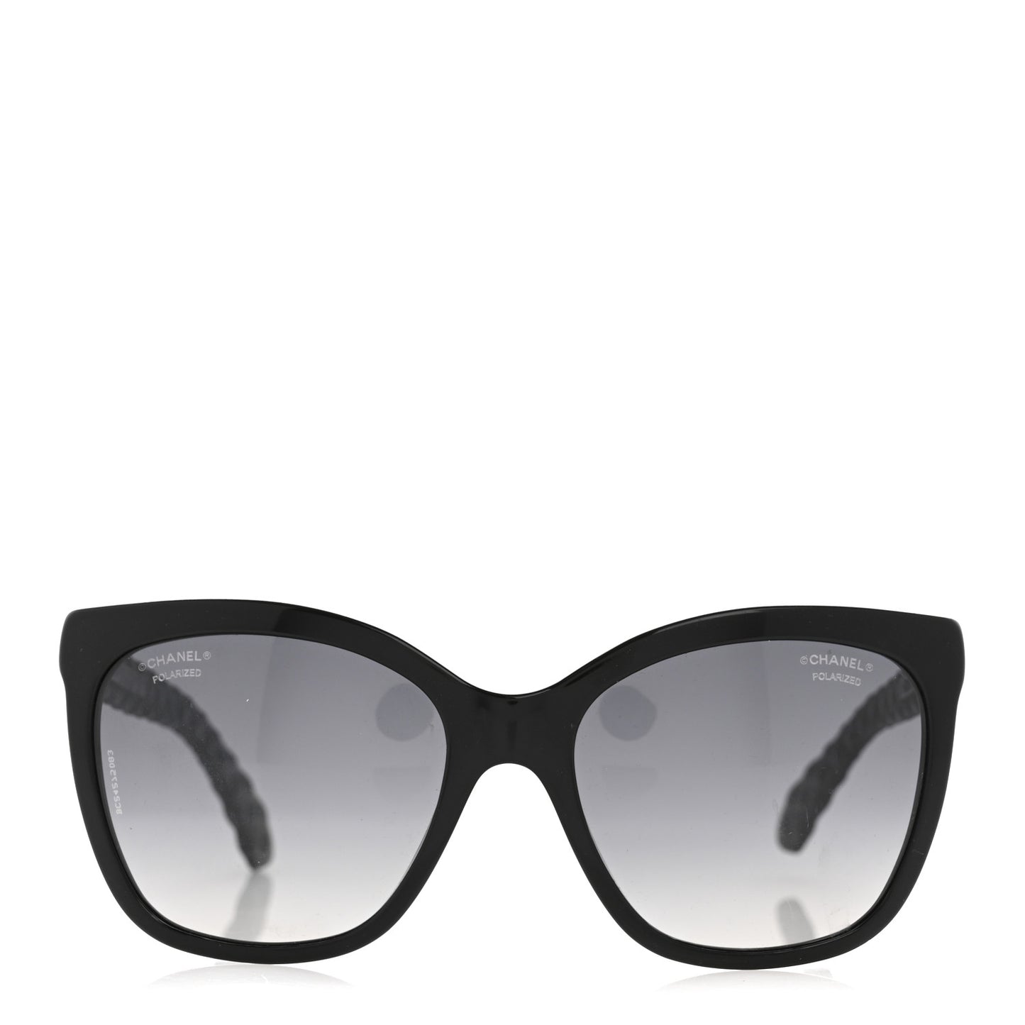 Acetate Quilted Polarized Butterfly CC Sunglasses 5288-Q Black