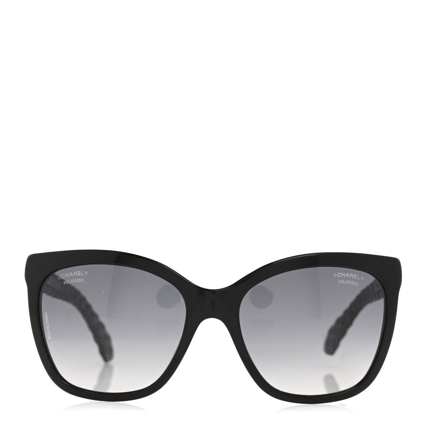 Chanel Acetate Quilted Polarized Butterfly CC Sunglasses 5288-Q Black 2 of 10