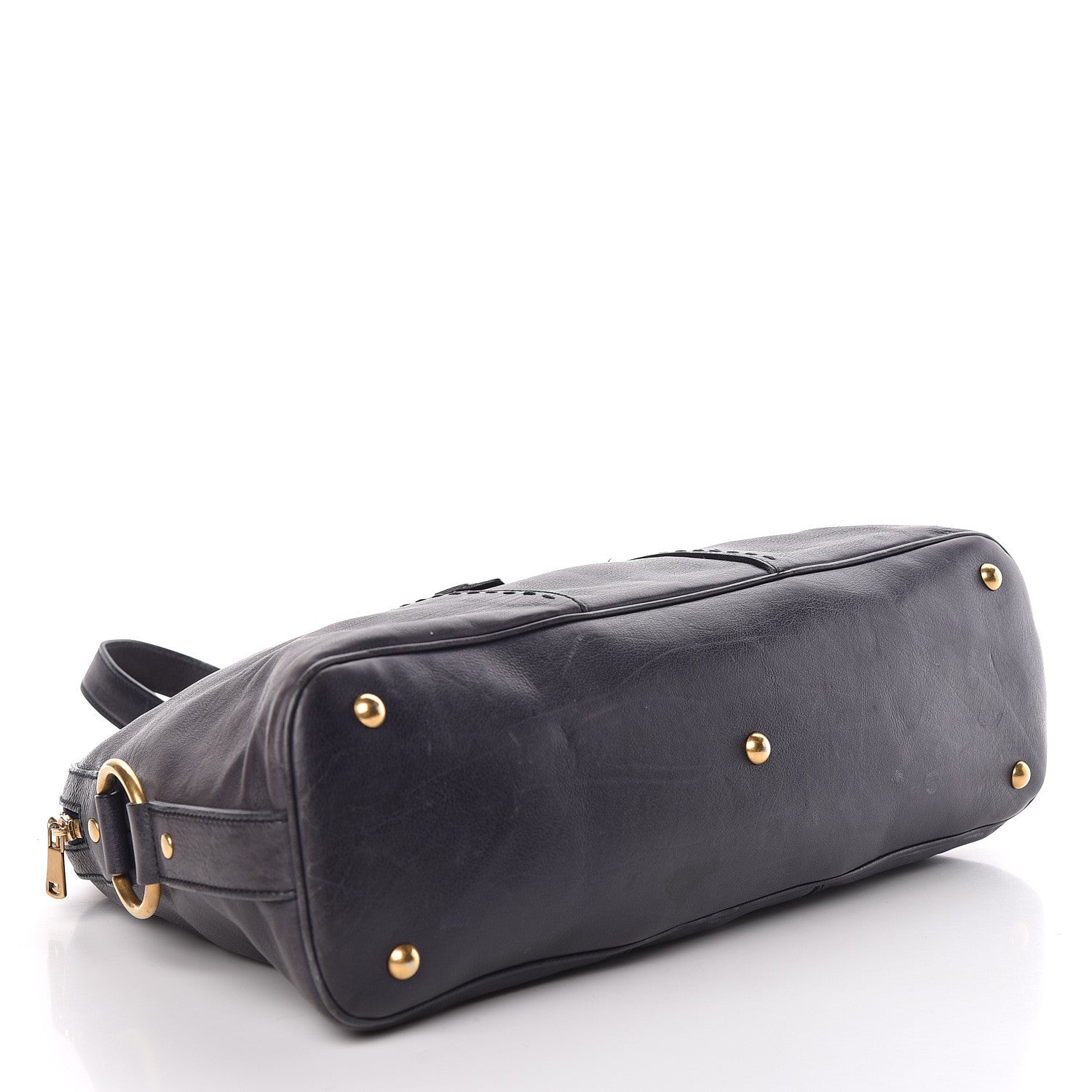 Saint Laurent Calfskin Large Muse Navy Blue 4 of 26